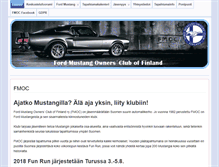 Tablet Screenshot of mustangclub.fi